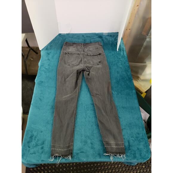 Express Jeans Sz 8 Womens Black Ankle Legging Ladies Stretch Denim Pants - Picture 9 of 10